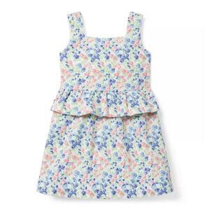Janie & Jack Ditsy Floral Peplum Dress size 2T Toddler Girl